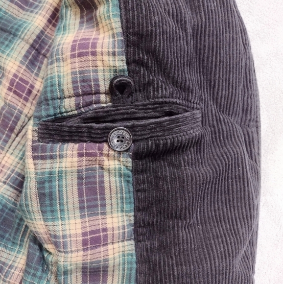 Lands' End Dark Brown Button Down Corduroy Fleece Lined Jacket Sz S - Picture 8 of 14
